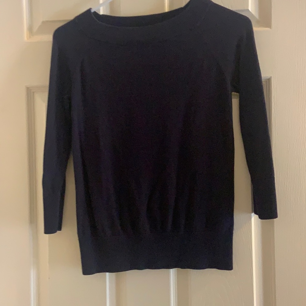 Navy blue crew neck